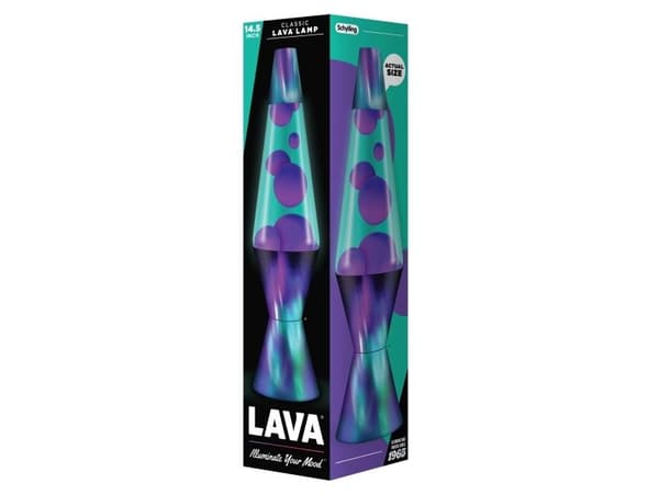 Lava®-lampe lilla/blågrønn, Nordlys base 37 cm