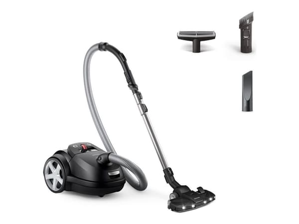 Philips Performer LED 8000 Series XD8122 - Dammsugare - med behållare - påse - 900 W - dark black