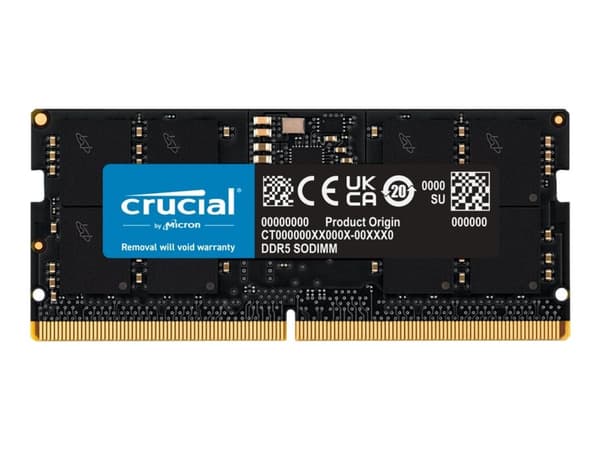 Crucial - DDR5 - modul - 16 GB - SO DIMM 262-pin - 5600 MHz / PC5-44800 - CL46 - 1.1 V - icke ECC