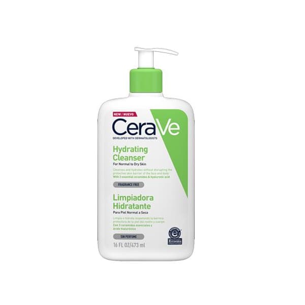 CeraVe Hydrating Cleanser for Normal to Dry Skin with Hyaluronic Acid