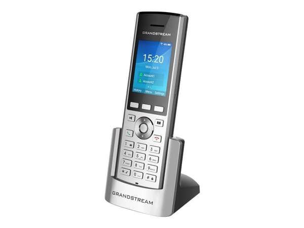 Grandstream WP820 - VoIP-telefon - med Bluetooth-grensesnitt - IEEE 802.11a/b/g/n (Wi-Fi) - treveis anropskapasitet - SIP - 2 linjer