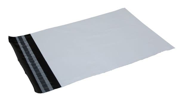 Fraktpåsar 300x500 mm vita, PE, i 100 % återvunnen plast - (100 st.)