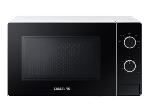 Samsung MS20A3010AH, Pöytämalli, Solo-mikroaaltouuni, 20 L, 700 W, Rotaatio, Musta, Valkoinen