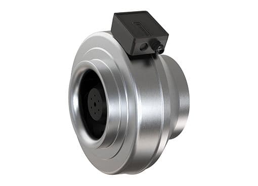 SYSTEMAIR K125 XL AC Sileo kanalvifte 125 mm 359 m³/h 53-66 W med brakett
