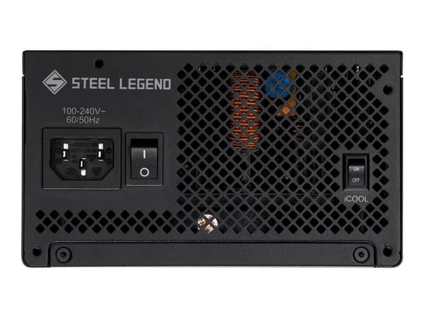 ASRock Steel Legend SL-850G - Nätaggregat (intern) - ATX12V 3.1/ EPS12V - 80 PLUS Gold - Cybenetics Platinum - AC 100-240 V - 850 Watt - stålsvart