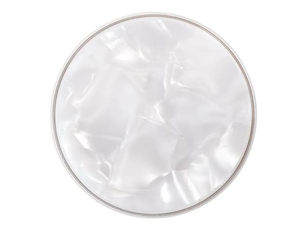 PopSockets Swappable PopGrip - Fingergrepp/vikbart ställ för mobiltelefon - Acetate Pearl - vit