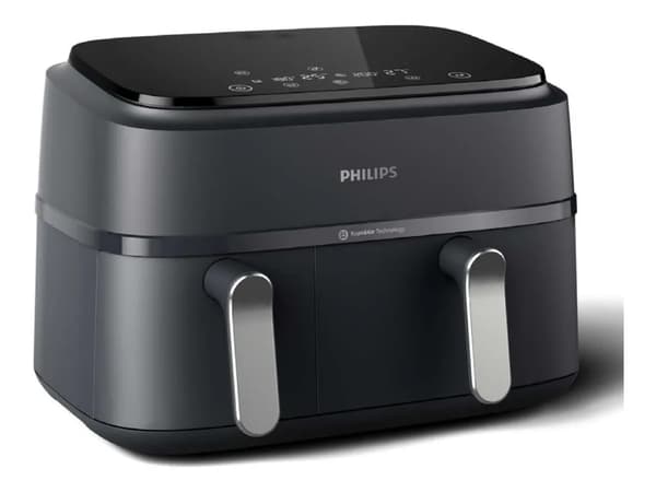 Philips 3000 series Airfryer NA351/00 Dual Basket, Kuumakiertoilmakypsennin, 9 L, 1,5 kg, Rapid Air, 40 °C, 200 °C