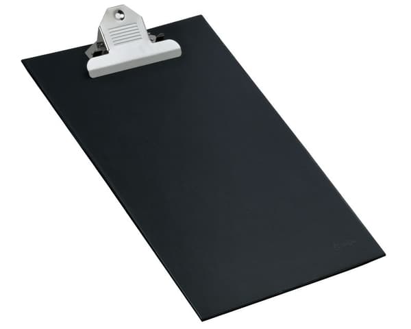 Clipboard 36x22cm sort - med jumboclip - til ophæng
