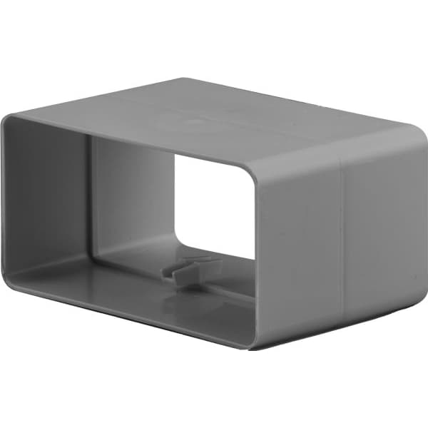 Fresh plastsystem Rekt. nippel/samlestykke 204x60 mm, grå.