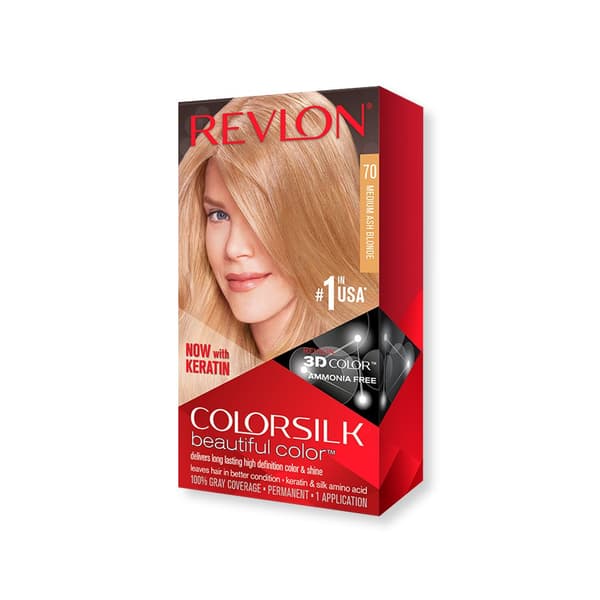 Revlon Colorsilk Hair color No.70 Medium Ash Blonde Hair Color