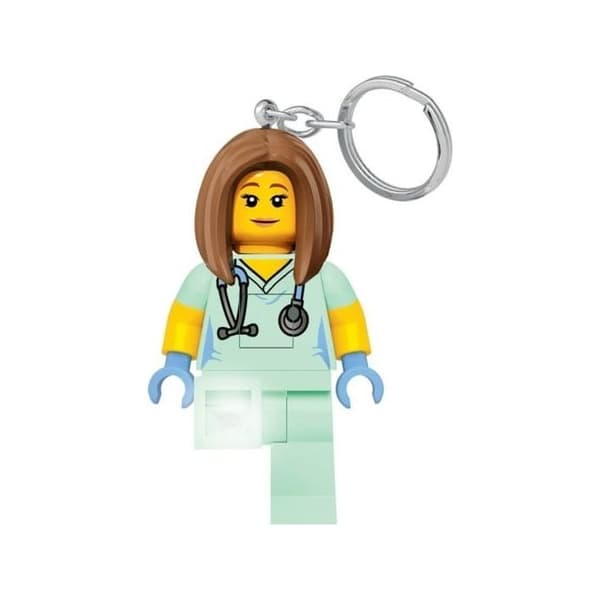 LEGO® CLASSIC, SJUKSKÖTERSKA, nyckelring med LED-lampa