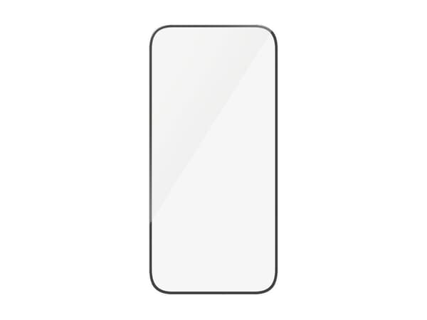 PanzerGlass - Skärmskydd för mobiltelefon - ultrabred passning - glas - ramfärg svart - för Apple iPhone 15, 16