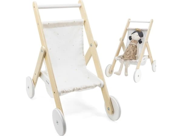 Viga Toys VIGA PolarB träleksaksvagn för dockor