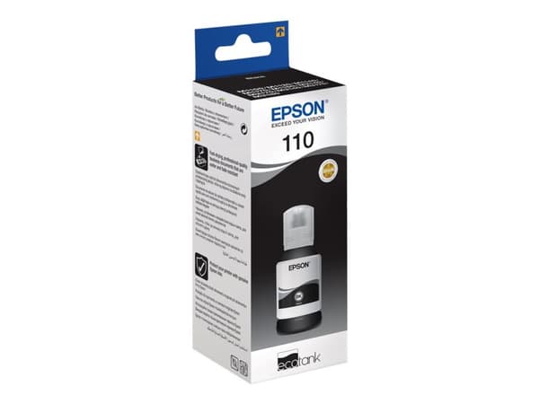 Epson EcoTank 110 - XL-storlek - svart - original - påfyllnadsbläck - för EcoTank ET-M1100, ET-M1120, ET-M1140, ET-M1180, M1100, M1180, M2120, M214...