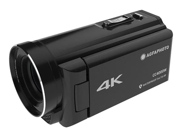 AgfaPhoto Realimove CC4000W - Videokamera - 4 K - 24.0 MP - flashkort - undervatten upp till 5 m - svart