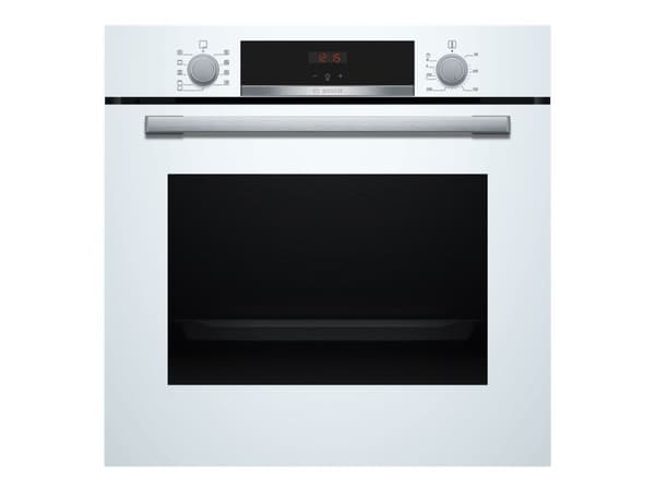 Bosch Serie | 4 HBA534BW3 - Ugn - inbyggd - fördjupning - bredd: 56 cm - djup: 55 cm - höjd: 58.5 cm - med självrengöring - Klass A+ - vit