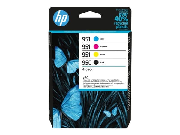 HP 950/951 - 4-pack - svart, gul, cyan, magenta - original - bläckpatron - för Officejet Pro 251dw, 276dw, 8100, 8600, 8610, 8620, 8630