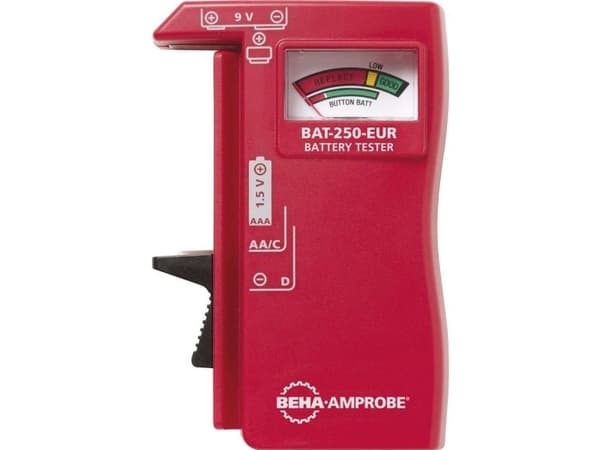 Beha Amprobe Batteritestare BAT-250-EUR Mätområde (batteritestare) 1,5 V, 9 V Batteri 4620297