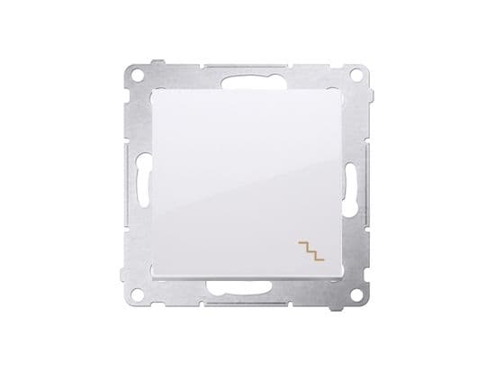 Kontakt-Simon DW6A.01/11, Plast, Vit, IP20, IP44, 250 V, 16 A, 75 mm