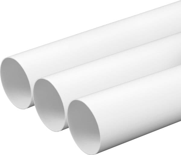 AWENTA ventilationskanal rund Awenta KO125-05 Ø125 mm vit 0,5 m