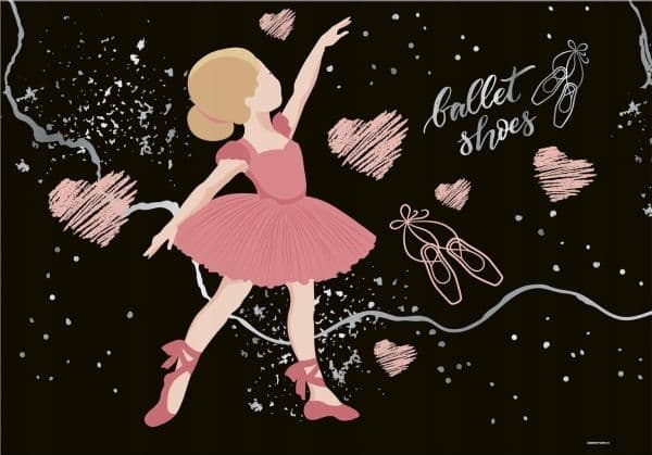 Derform DESK BACKING CARD RUND 345X495 BALLET DERF