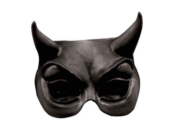 Svart djävulshalvmask