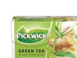 Tee, Pickwick, Vihreä tee inkivääri ja sitruunaruoho, 20 kpl:n pakkaus