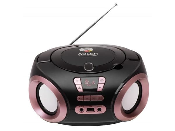 Adler Boombox CD-MP3 radio/CD | USB | FM | AUX | hodetelefonutgang