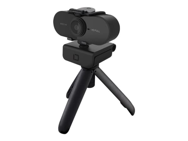 DICOTA Webcam PRO Plus Full HD - Webbkamera - färg - 1920 x 1080 - 1080p - ljud - USB 2.0
