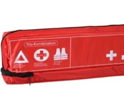 Första hjälpen-sats comfort - 3 IN 1 safety kit inkl. varningstriangel & gul säkerhetsväst