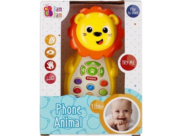 BamBam bam bam musiktelefon vänster/höger 12x16x7 96/192