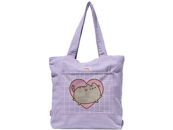 Pusheen axelväska i bomull från Moments-kollektionen (37 x 41 cm)