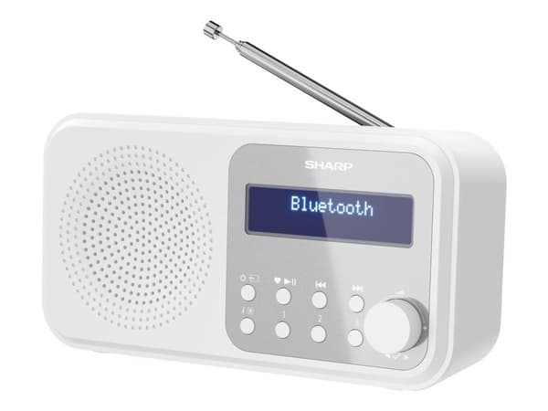 Sharp Tokyo DR-P420 - DAB bärbar radio - snehvid