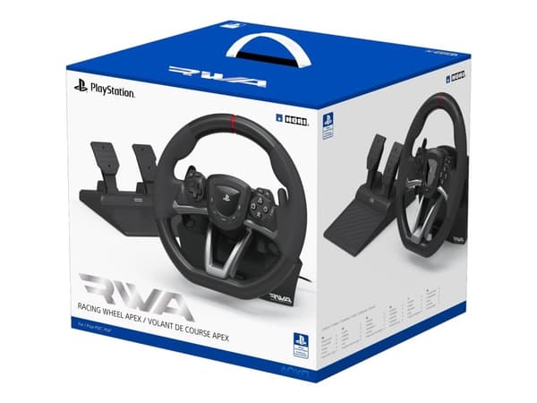 HORI APEX - Ratt- och pedaluppsättning - kabelansluten - för Sony PlayStation 4, Sony PlayStation 5, PC