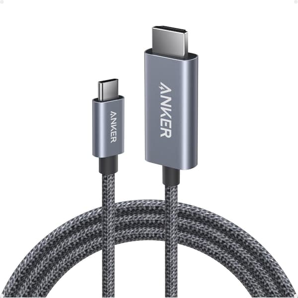Anker A87E0H12, 1,8 m, USB C, Silver, Hankontakt, Hankontakt, Rak