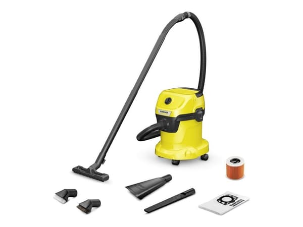 Kärcher WD 3 V-15/4/20 CAR - Dammsugare - med behållare - med/utan påse - gul