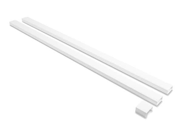 Delock - Kabelkanal - self-adhesive with sliding cover, 24 x 14 mm incl. connector - basplatta monterbar, takmontering, bordsmonterbar, möbelmonter...