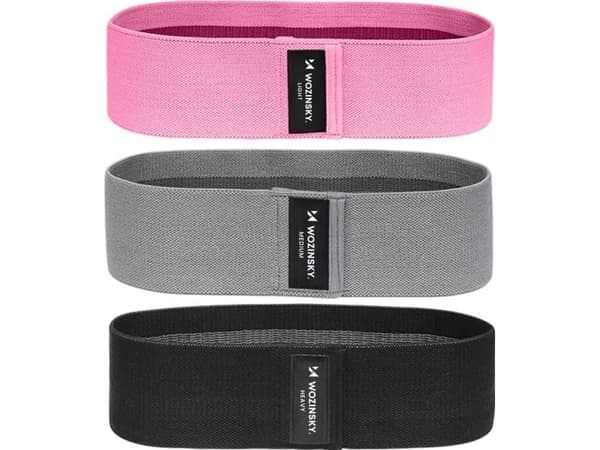 Wozinsky sarja 3x kangas vastuskuminauhoja kestävä Mini Yoga Bands Crossfit Fitness (WFB-01)