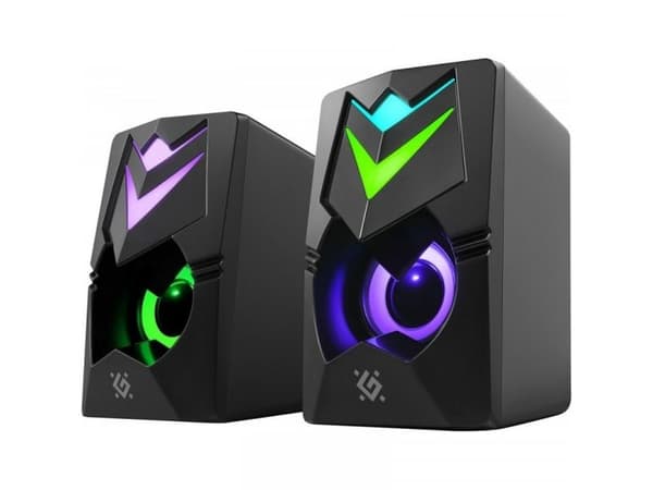 PC-høyttalere J4 2.0 6 W LED USB svart