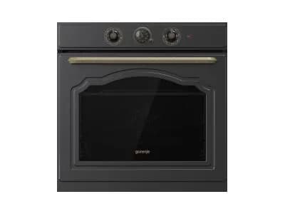 Gorenje Classic BOS67371CLB - Ugn - inbyggd - fördjupning - bredd: 56 cm - djup: 55 cm - höjd: 59 cm - med självrengöring - Klass A - matt black