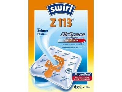 Swirl Z 113, Dammpåse, Vit, 4 styck