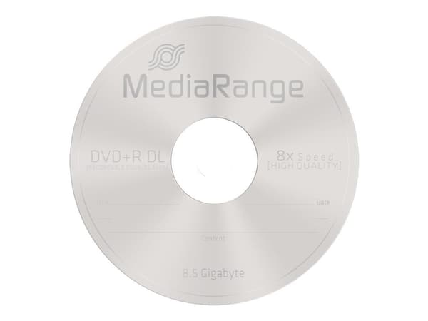 MediaRange - 10 x DVD+R DL - 8.5 GB (240 min) 8x - spindel