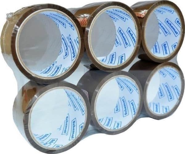 Tejp 48 mm x 45,5 m brun 6 st