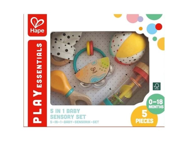 Hape 5 In 1 Baby Sensory Set