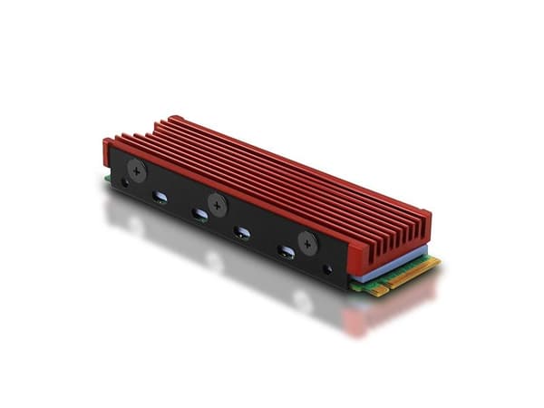 Axagon CLR-M2, VGA-kylare, Svart, Röd