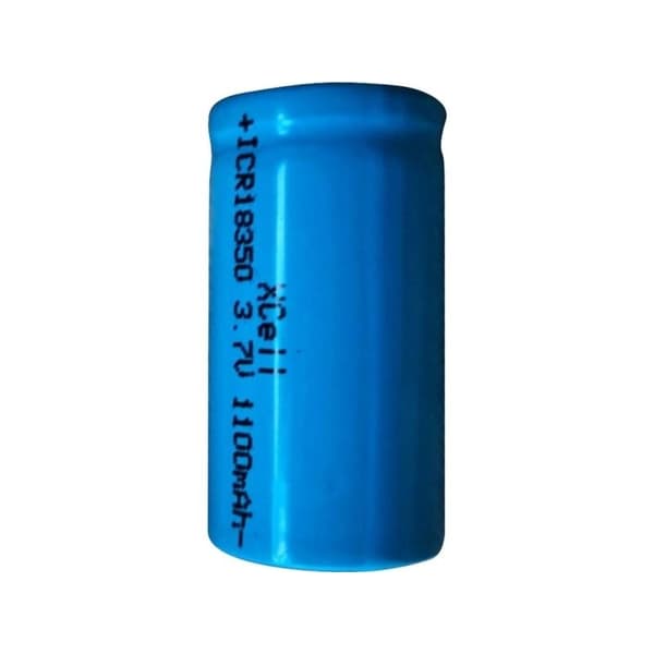 XCell ICR18350 specialbatteri 18350 flat-top litium 3,7 V 1100 mAh, 1 st