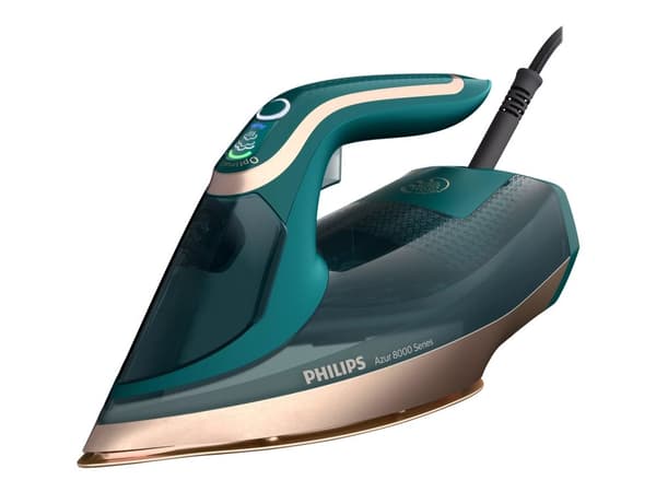 Philips Azur 8000 Series DST8030 - Ångstrykjärn med automatisk avstängning - sula SteamGlide Elite - 3000 W - opalgrön
