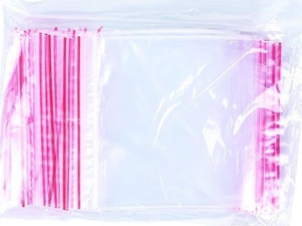 Office Products spår-/zip-påse LDPE 100x100 mm 100 st transparent