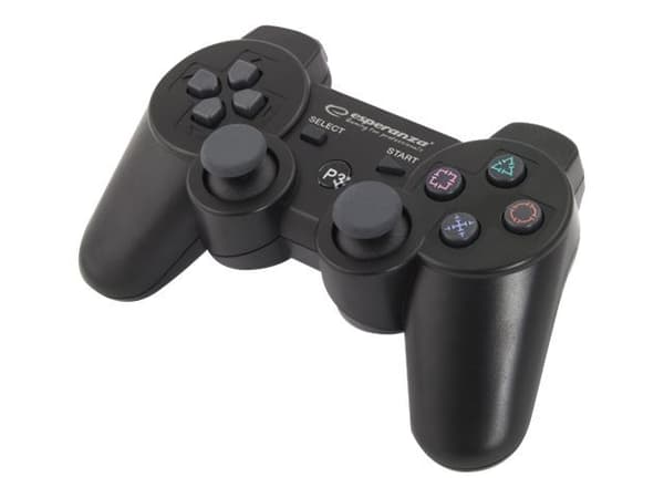 Esperanza MARINE - Spelkontroll - 12 knappar - trådlös - Bluetooth - svart - för Sony PlayStation 3