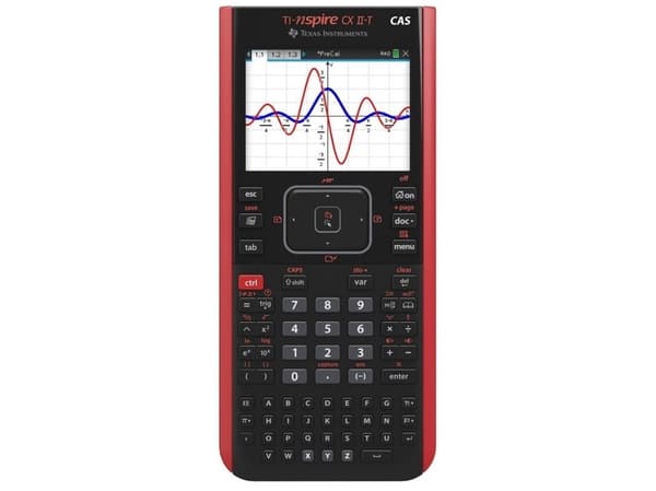 Texas Instruments TI-Nspire CX II-T CAS grafräknare USB, batteri, svart